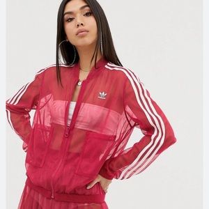 Pink Adidas Mesh Jacket